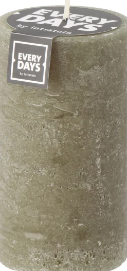 Discount Everydays by Stumpenkerze Rustic dunkelgrün 75 Std. D 7 H 13 cm Stumpenkerzen