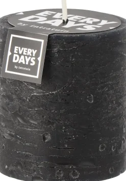 New Everydays by Stumpenkerze Rustic schwarz 45 Std. D 7 H 8 cm Stumpenkerzen