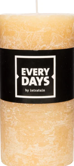 Hot Everydays Stumpenkerze Rustic gelb D 7 H 13 cm Stumpenkerzen