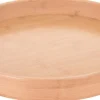 New Excellent Houseware Tablett Bambus D 40 cm H 5 cm Servieren