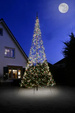 New Fairybell Fahnenmast-Beleuchtung H 600 cm mit 1200 LEDs bunt Led Weihnachtsbäume (Außen)
