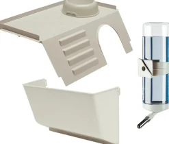 Hot Ferplast Kaninchenstall Arena 100 x 62,5 x 51 cm naturell / schwarz Kaninchenställe & -Käfige