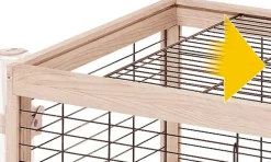 Hot Ferplast Kaninchenstall Arena 125 x 64,5 x 51 cm naturell Kaninchenställe & -Käfige