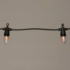 Clearance Flammen-Lichterkette 10 Glühbirnen 3 m klassisch warm Motiv-Lichterketten