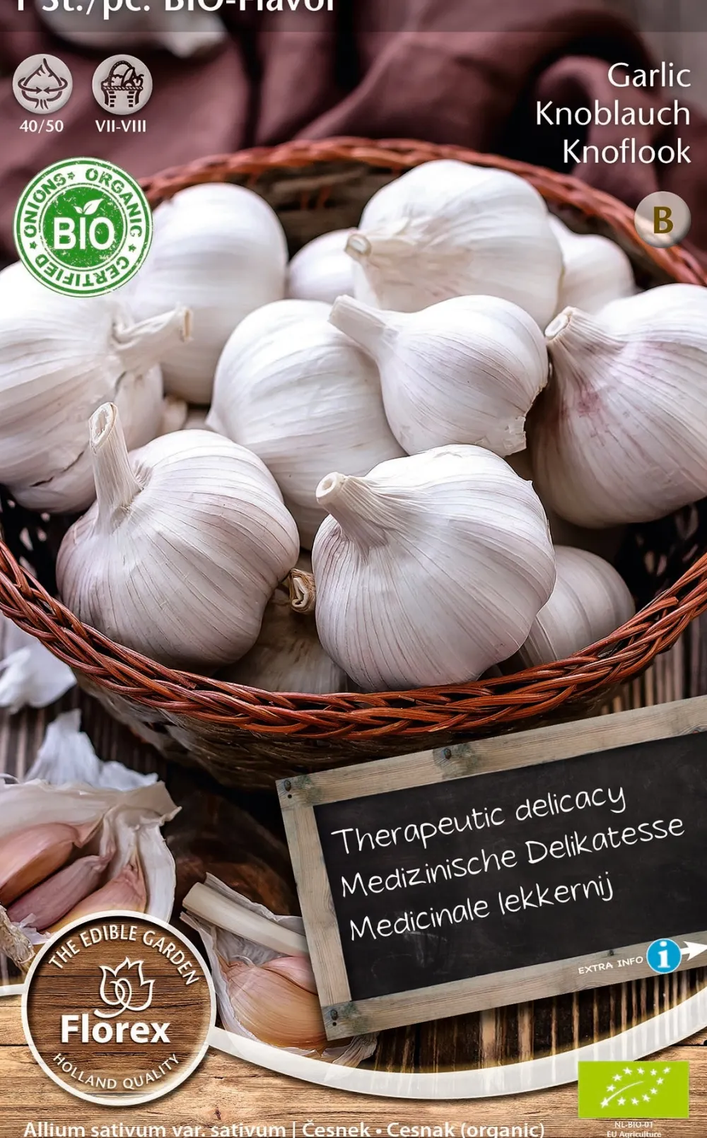Discount Florex Bio Knoblauch (Allium 'Flavor') Samen Gemüsesamen|Saatgut