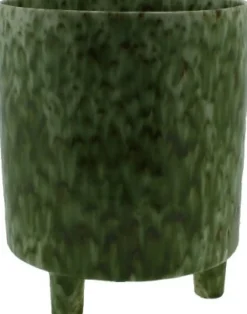 Best Gina Da Blumentopf op poten Crus grün D 14 H 17 cm Blumentöpfe & Pflanzgefäße|Blumentöpfe