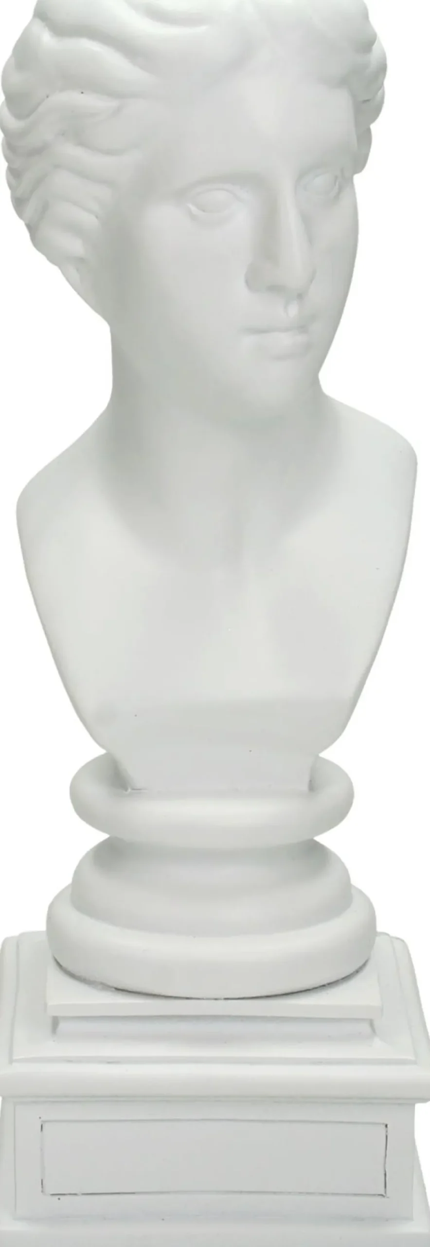 Clearance HD Collection Kerzenständer Roman weiß 8,5 x 7,5 x 21,5 cm Kerzenständer