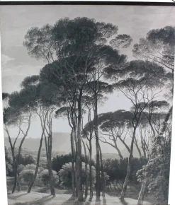 HD Collection Stoffbild Velvet schwarz-weiß 140 x 170 cm Wandteppiche