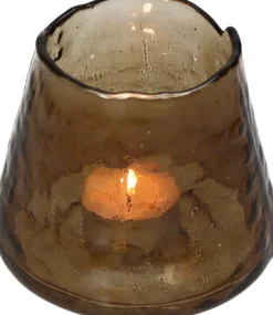 Discount HD Collection Teelichthalter braun D 11 H 9,5 cm Teelichthalter