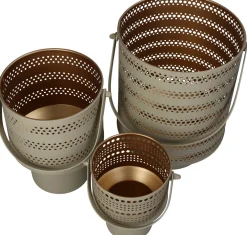 Best HD Collection Teelichthalter Sunset beige 14 x 12 x 15 cm Teelichthalter