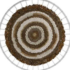 Outlet HD Collection Wandhänger braun / weiß D 78 H 2 cm Wandhänger