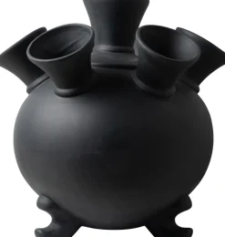 Heinen Delfts blau x Tulpenvase schwarz D 25 H 30 cm Vasen & Krüge|Blumentöpfe & Pflanzgefäße