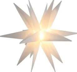 Hängelampe Stern weiß LED 60 x 60 cm warmweiß Weihnachtssterne