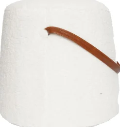 Clearance House of Nature Hocker Ligare weiß 35 x 37 x 37 cm Poufs