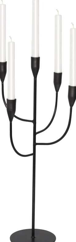 Online House of Nature Kerzenständer Arztal schwarz 26 x 26 x 57 cm Kerzenständer