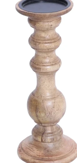 Online House of Nature Kerzenständer Delger Holz D 12 H 30 cm Kerzenständer