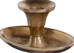 Sale House of Seasons Kerzenständer gold 12,5 x 8,5 x 7 cm Kerzenständer