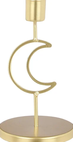 Outlet House of Seasons Kerzenständer Halbmond gold 17 x 9 x 9 cm Kerzenständer