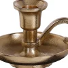 Clearance House of Seasons Kerzenständer gold D 12,5 H 8,5 cm Kerzenständer