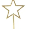 Sale House of Seasons Kerzenständer Stern gold 21 x 9 x 9 cm Kerzenständer