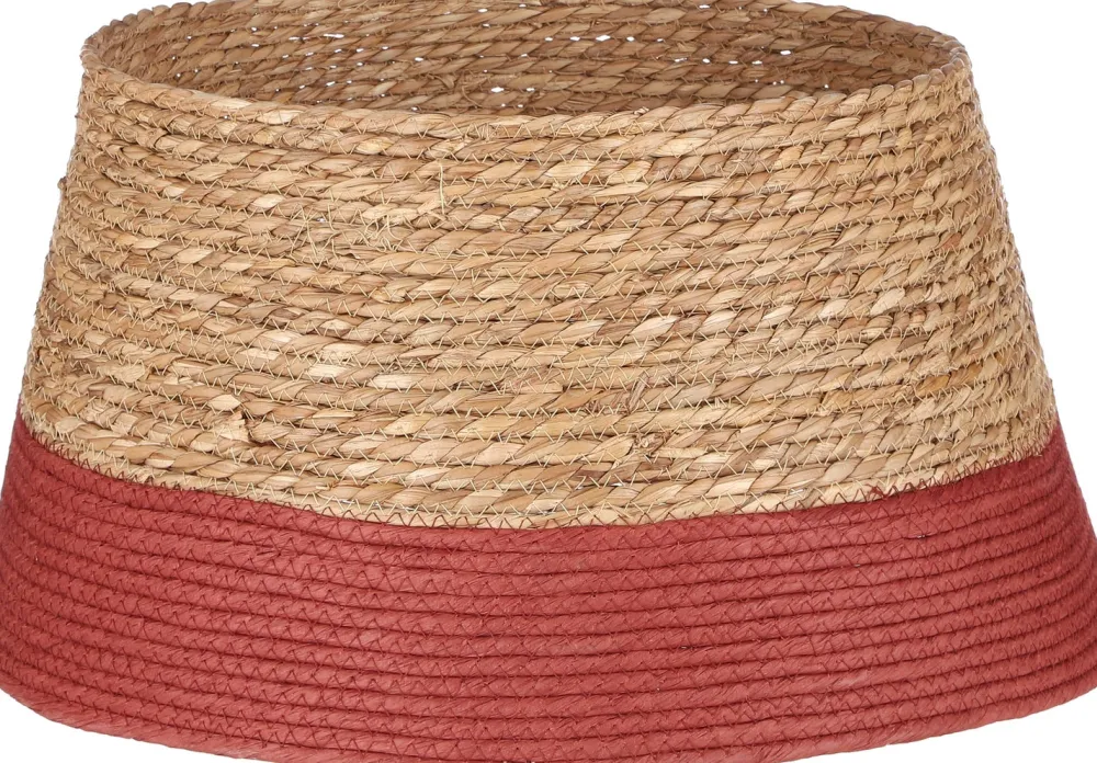 Online House of Seasons Korb für Weihnachtsbaum rot / braun D 50 H 26 cm Weihnachtsbaumdecken & -Körbe