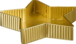 Best House of Seasons Tablett Stern gold 24,5 x 24,5 x 5 cm Servieren