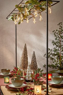 House of Seasons Teelichthalter Weihnachten D 7 H 8 cm 3 St. Teelichthalter