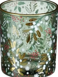 House of Seasons Teelichthalter Storm hellgrün D 7 H 8 cm Teelichthalter