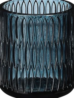 Hot House of Seasons Teelichthalter Cathy blau D 8 H 9 cm Teelichthalter