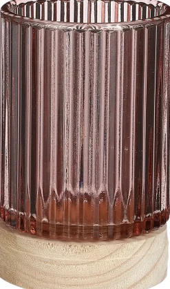 Online House of Seasons Teelichthalter Cala rosa D 8,5 H 13,5 cm Teelichthalter