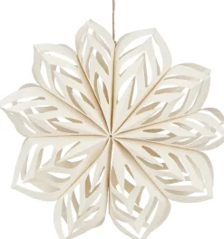 Outlet House of Seasons Weihnachtsdeko Blume weiß D 30 H 7 cm Weihnachtsdeko Zum Aufhängen