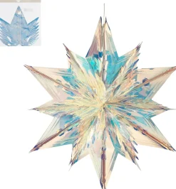 Clearance House of Seasons Weihnachtsstern Riku 60 x 55 x 25 cm Weihnachtsdeko Zum Aufhängen|Weihnachtssterne