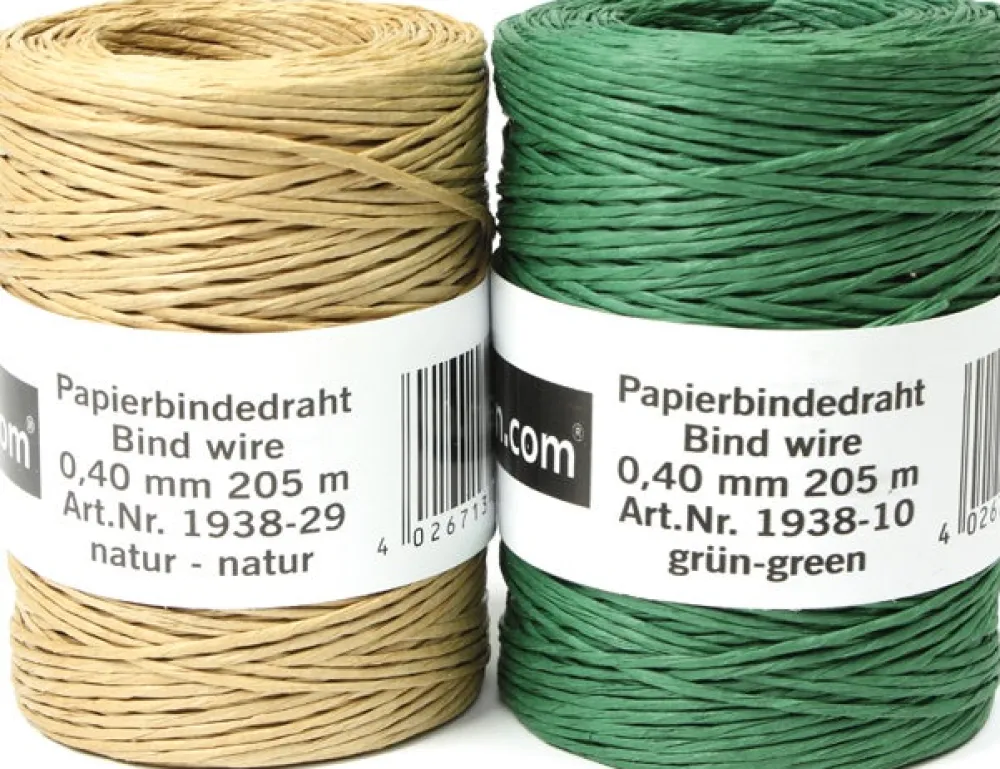 Online H&R the-wire-man Papierbindedraht Kristina beige 205 m Rankhilfen|Bindematerial