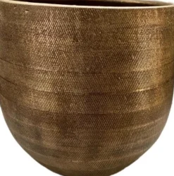 Clearance HS Blumentopf Nagano gold D 32 H 30 cm Blumentöpfe|Blumentöpfe & Pflanzgefäße