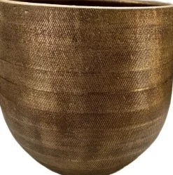 Clearance HS Blumentopf Nagano gold D 32 H 30 cm Blumentöpfe|Blumentöpfe & Pflanzgefäße