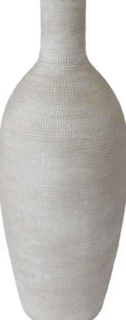 Discount HS Vase Tokio grau D 18 H 50 cm Vasen & Krüge|Blumentöpfe & Pflanzgefäße