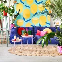 In the Mood Collection Dekokissen PomPom gelb D 40 H 12 cm Kissen|Dekokissen