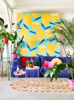 In the Mood Collection Dekokissen PomPom gelb D 40 H 12 cm Kissen|Dekokissen