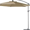 Clearance Ampelschirm Milano taupe  80+UV D 300 cm Sonnenschirme