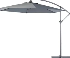 New Ampelschirm Milano 3m UPF 80+ grau Sonnenschirme