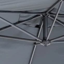 New Ampelschirm Milano 3m UPF 80+ grau Sonnenschirme