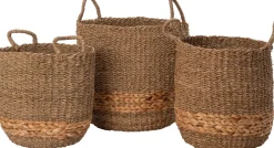 Sale Aufbewahrungskorb Horten natur D 30 H 34 cm Aufbewahrung