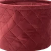 Discount Aufbewahrungskorb Wei rot D 19 H 14 cm Aufbewahrung