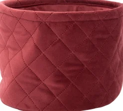 Discount Aufbewahrungskorb Wei rot D 19 H 14 cm Aufbewahrung