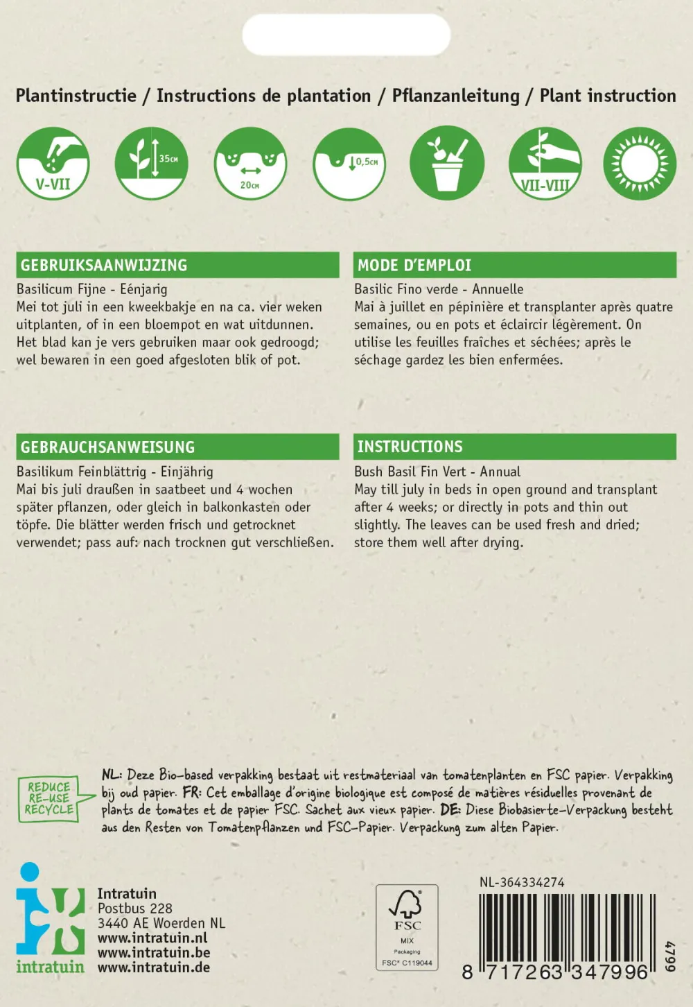 Best Basilikum feinblättrig (Ocimum basilicum) Samen Kräutersamen|Saatgut