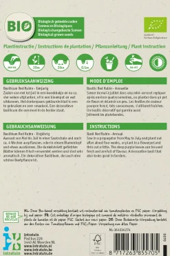 Clearance Basilikum rot (Basilicum 'Red Rubin') (BIO) Samen Kräutersamen|Saatgut