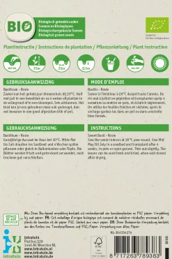 Hot Basilikum violett (Ocimum basilicum 'Rosie') (BIO) Samen Kräutersamen|Saatgut