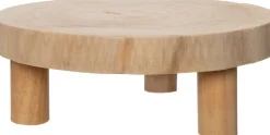 New Beistelltisch / Pflanzenhocker Holz D 28 cm H 10 cm Beistelltische|Beistelltische