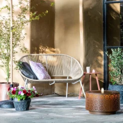 Online Beistelltisch Latte terracotta D 40 H 50 cm Beistelltische|Beistelltische