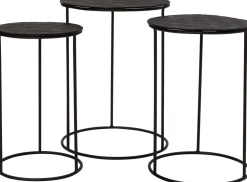 New Beistelltisch Milou schwarz D 35 H 50 cm Beistelltische|Beistelltische